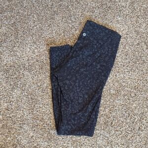 lululemon athletica Black Patterned Leggings